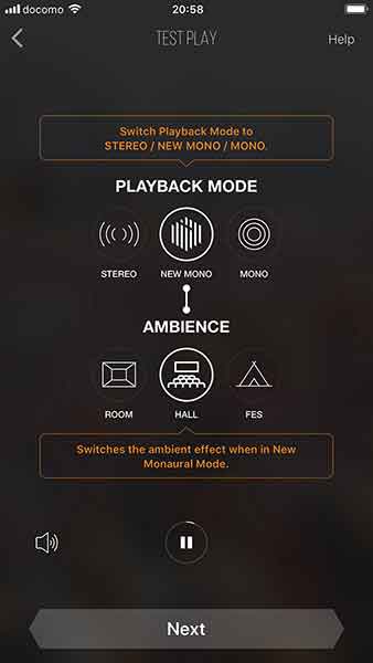 You can play songs with the special monaural playback feature for unilateral hearing loss / single-sided deafness